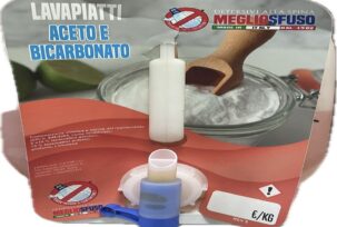Lavapiatti sfuso aceto e bicarbonato